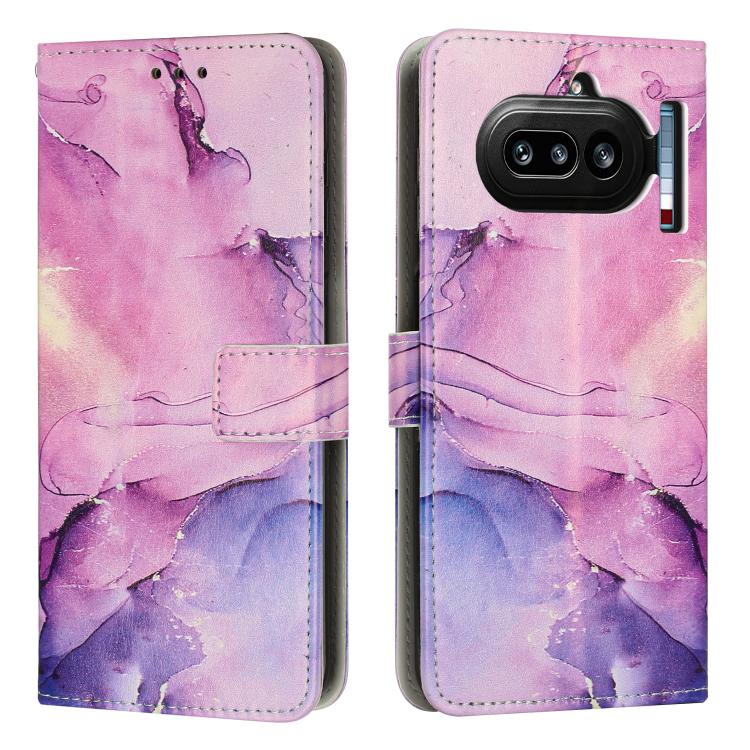 Painted Marble Pattern Leather Phone Case, For Nothing Phone 4a Pro, For Nothing Phone 4a