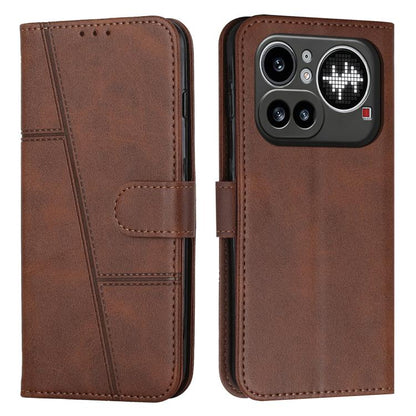 Stitching Calf Texture Buckle Leather Phone Case, For Nothing Phone 4a Pro, For Nothing Phone 4a
