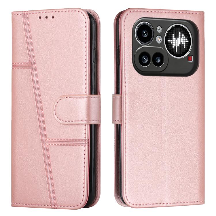 Stitching Calf Texture Buckle Leather Phone Case, For Nothing Phone 4a Pro, For Nothing Phone 4a