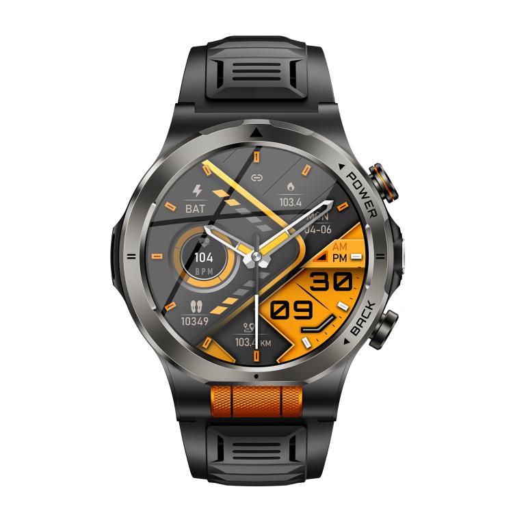 KT91 1.43 inch AMOLED Sports Smart Watch with Flashlight, Support Health Monitoring