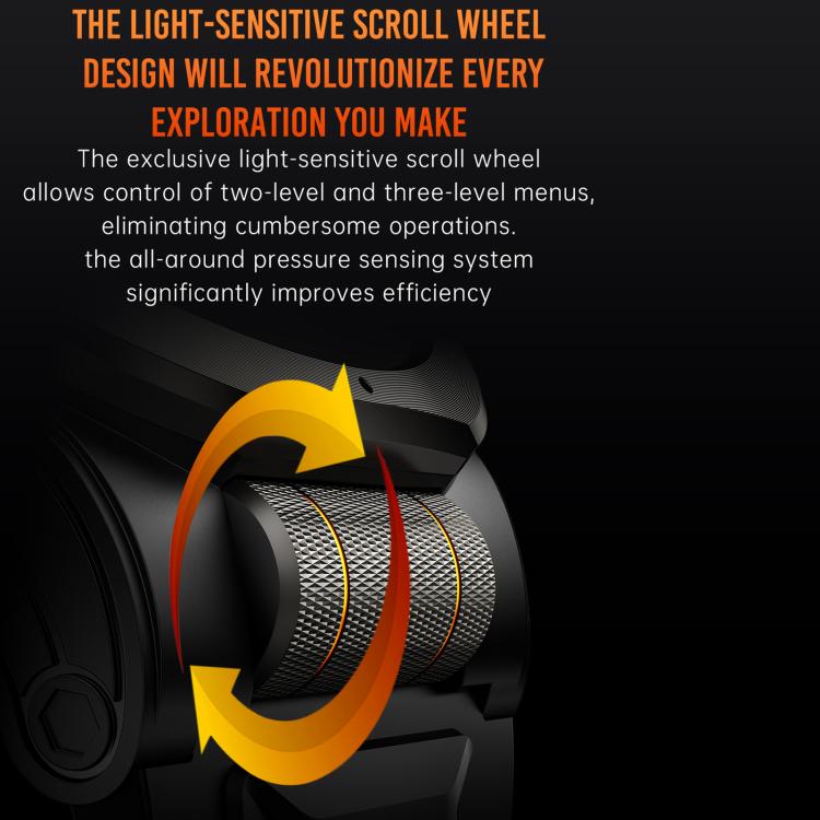 KT91 1.43 inch AMOLED Sports Smart Watch with Flashlight, Support Health Monitoring