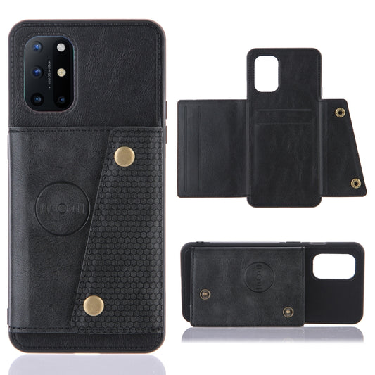 Double Buckle PU + TPU Shockproof Magnetic Protective Case with Card Slots & Holder, For OnePlus 8T, For Xiaomi Poco X3