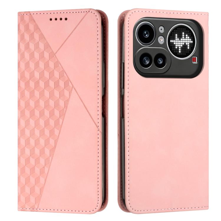 Diamond Splicing Skin Feel Magnetic Leather Phone Case, For Nothing Phone 4a Pro, For Nothing Phone 4a