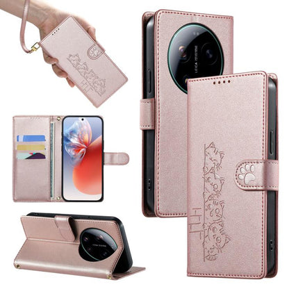 Cute Cats Magnetic Closure Vegan Leather Phone Case with Strap, For Xiaomi 17 Max, For Xiaomi 17T Pro 5G, For Xiaomi 17T 5G, For Xiaomi Poco X8 Pro Max / Redmi Turbo 5 Max, For Xiaomi Poco X8 Pro 5G / Redmi Turbo 5 5G, For Xiaomi 17 Ultra              ...