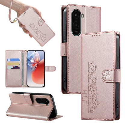 Cute Cats Magnetic Closure Vegan Leather Phone Case with Strap, For Xiaomi 17 Max, For Xiaomi 17T Pro 5G, For Xiaomi 17T 5G, For Xiaomi Poco X8 Pro Max / Redmi Turbo 5 Max, For Xiaomi Poco X8 Pro 5G / Redmi Turbo 5 5G, For Xiaomi 17 Ultra              ...
