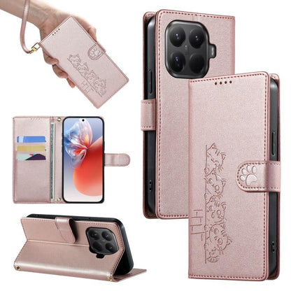Cute Cats Magnetic Closure Vegan Leather Phone Case with Strap, For Xiaomi 17 Max, For Xiaomi 17T Pro 5G, For Xiaomi 17T 5G, For Xiaomi Poco X8 Pro Max / Redmi Turbo 5 Max, For Xiaomi Poco X8 Pro 5G / Redmi Turbo 5 5G, For Xiaomi 17 Ultra              ...