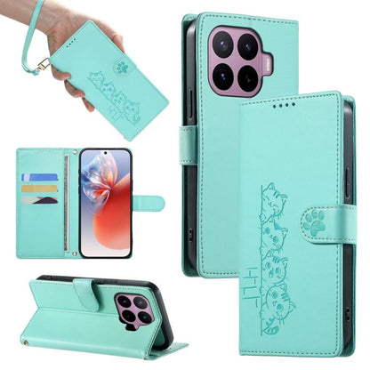 Cute Cats Magnetic Closure Vegan Leather Phone Case with Strap, For Xiaomi 17 Max, For Xiaomi 17T Pro 5G, For Xiaomi 17T 5G, For Xiaomi Poco X8 Pro Max / Redmi Turbo 5 Max, For Xiaomi Poco X8 Pro 5G / Redmi Turbo 5 5G, For Xiaomi 17 Ultra              ...