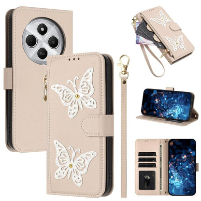 Glitter Butterfly Zipper Vegan Leather Phone Case with Wrist Strap, For Redmi Note 14S 4G Global, For Redmi K80 / K80 Pro, For Redmi Note 14 4G 164.84mm, For Redmi Note 14 Pro 5G, For Redmi Note 14 5G, For Redmi Note 14 Pro 4G Global                   ...