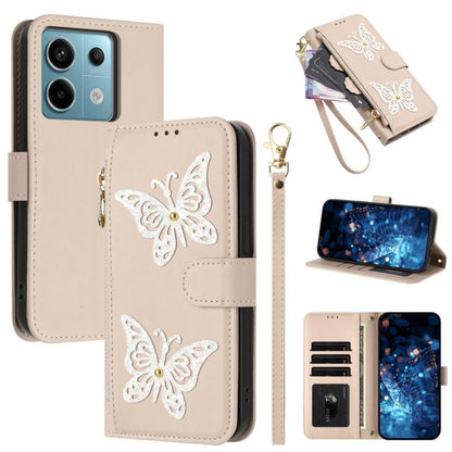 Glitter Butterfly Zipper Vegan Leather Phone Case with Wrist Strap, For Redmi Note 14S 4G Global, For Redmi K80 / K80 Pro, For Redmi Note 14 4G 164.84mm, For Redmi Note 14 Pro 5G, For Redmi Note 14 5G, For Redmi Note 14 Pro 4G Global                   ...