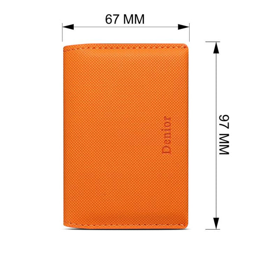 Denior V26 Vegan Leather Texture Magnetic Wallet Card Holder, V26
