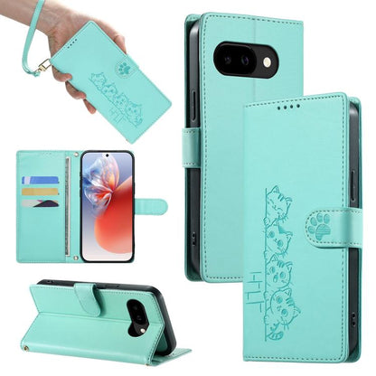 Cute Cats Magnetic Closure Vegan Leather Phone Case with Strap, For Google Pixel 11 Pro XL, For Google Pixel 11 / Pixel 11 Pro, For Google Pixel 10a, For Google Pixel 10 Pro XL / Pixel 9 Pro XL, For Google Pixel 10 / 10 Pro / 9 / 9 Pro                 ...