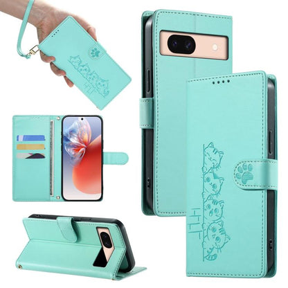 Cute Cats Magnetic Closure Vegan Leather Phone Case with Strap, For Google Pixel 11 Pro XL, For Google Pixel 11 / Pixel 11 Pro, For Google Pixel 10a, For Google Pixel 10 Pro XL / Pixel 9 Pro XL, For Google Pixel 10 / 10 Pro / 9 / 9 Pro                 ...