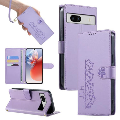 Cute Cats Magnetic Closure Vegan Leather Phone Case with Strap, For Google Pixel 11 Pro XL, For Google Pixel 11 / Pixel 11 Pro, For Google Pixel 10a, For Google Pixel 10 Pro XL / Pixel 9 Pro XL, For Google Pixel 10 / 10 Pro / 9 / 9 Pro                 ...