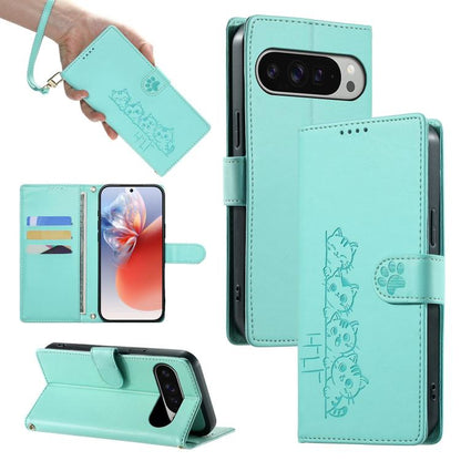 Cute Cats Magnetic Closure Vegan Leather Phone Case with Strap, For Google Pixel 11 Pro XL, For Google Pixel 11 / Pixel 11 Pro, For Google Pixel 10a, For Google Pixel 10 Pro XL / Pixel 9 Pro XL, For Google Pixel 10 / 10 Pro / 9 / 9 Pro                 ...