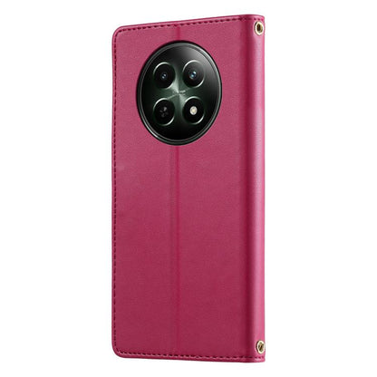 Cute Cats Magnetic Closure Vegan Leather Phone Case with Strap, For Realme 12 5G / 12x 5G / C65 5G, For Realme GT 6 Global, For Realme 12+ / Narzo 70 5G, For Realme C67 4G / 12 Lite 4G, For Realme 12 Pro 5G / 12 Pro+ 5G, For Realme 11 4G, For Realme 11...