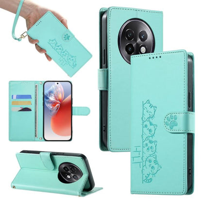 Cute Cats Magnetic Closure Vegan Leather Phone Case with Strap, For Realme 16T 5G, For Realme C100 4G, For Realme C85 5G / 15x 5G / C83 5G, For Realme 16 5G, For Realme 16 Pro+ 5G, For Realme 16 Pro 5G, For Realme C85 Pro 4G, For Realme 15T 5G         ...