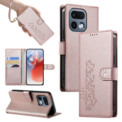 Cute Cats Magnetic Closure Vegan Leather Phone Case with Strap, For Realme 16T 5G, For Realme C100 4G, For Realme C85 5G / 15x 5G / C83 5G, For Realme 16 5G, For Realme 16 Pro+ 5G, For Realme 16 Pro 5G, For Realme C85 Pro 4G, For Realme 15T 5G         ...