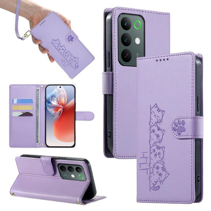 Cute Cats Magnetic Closure Vegan Leather Phone Case with Strap, For Realme 16T 5G, For Realme C100 4G, For Realme C85 5G / 15x 5G / C83 5G, For Realme 16 5G, For Realme 16 Pro+ 5G, For Realme 16 Pro 5G, For Realme C85 Pro 4G, For Realme 15T 5G         ...