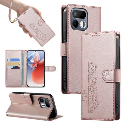 Cute Cats Magnetic Closure Vegan Leather Phone Case with Strap, For Realme 16T 5G, For Realme C100 4G, For Realme C85 5G / 15x 5G / C83 5G, For Realme 16 5G, For Realme 16 Pro+ 5G, For Realme 16 Pro 5G, For Realme C85 Pro 4G, For Realme 15T 5G         ...