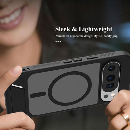 LeReach Le-Chic Series Integrated Hidden Kickstand Magnetic Phone Case, For Google Pixel 9 Pro XL / 10 Pro XL, For Google Pixel 9 / 9 Pro / 10