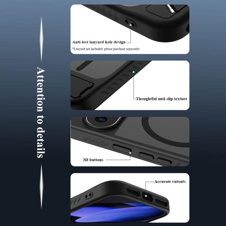 LeReach Le-Chic Series Integrated Hidden Kickstand Magnetic Phone Case, For Google Pixel 9 Pro XL / 10 Pro XL, For Google Pixel 9 / 9 Pro / 10