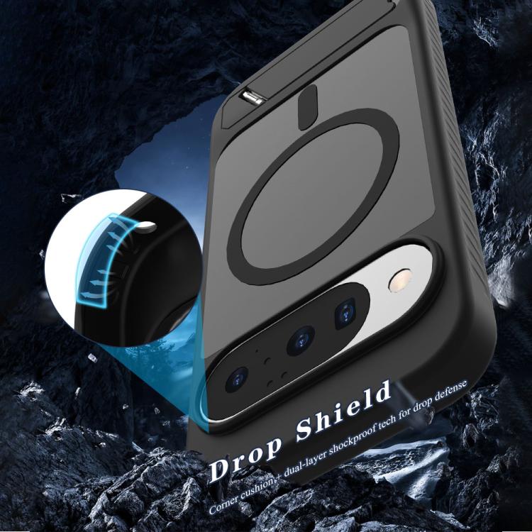 LeReach Le-Chic Series Integrated Hidden Kickstand Magnetic Phone Case, For Google Pixel 9 Pro XL / 10 Pro XL, For Google Pixel 9 / 9 Pro / 10