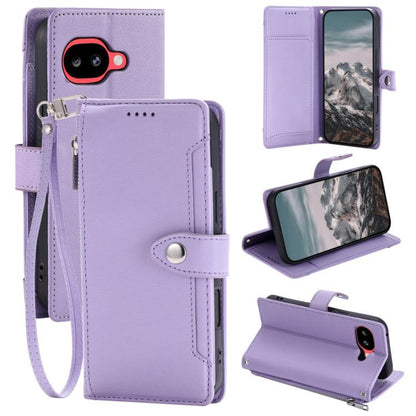 Litchi Texture Zipper Wallet Buckle Vegan Leather Phone Case with Wrist Strap, For Google Pixel 11 Pro XL, For Google Pixel 11 Pro, For Google Pixel 10a, For Google Pixel 10 Pro XL / 9 Pro XL, For Google Pixel 10 / 10 Pro / 9, For Google Pixel 9a
