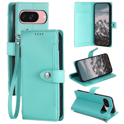 Litchi Texture Zipper Wallet Buckle Vegan Leather Phone Case with Wrist Strap, For Google Pixel 11 Pro XL, For Google Pixel 11 Pro, For Google Pixel 10a, For Google Pixel 10 Pro XL / 9 Pro XL, For Google Pixel 10 / 10 Pro / 9, For Google Pixel 9a