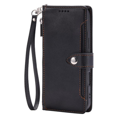 Litchi Texture Zipper Wallet Buckle Vegan Leather Phone Case with Wrist Strap, For Google Pixel 11 Pro XL, For Google Pixel 11 Pro, For Google Pixel 10a, For Google Pixel 10 Pro XL / 9 Pro XL, For Google Pixel 10 / 10 Pro / 9, For Google Pixel 9a