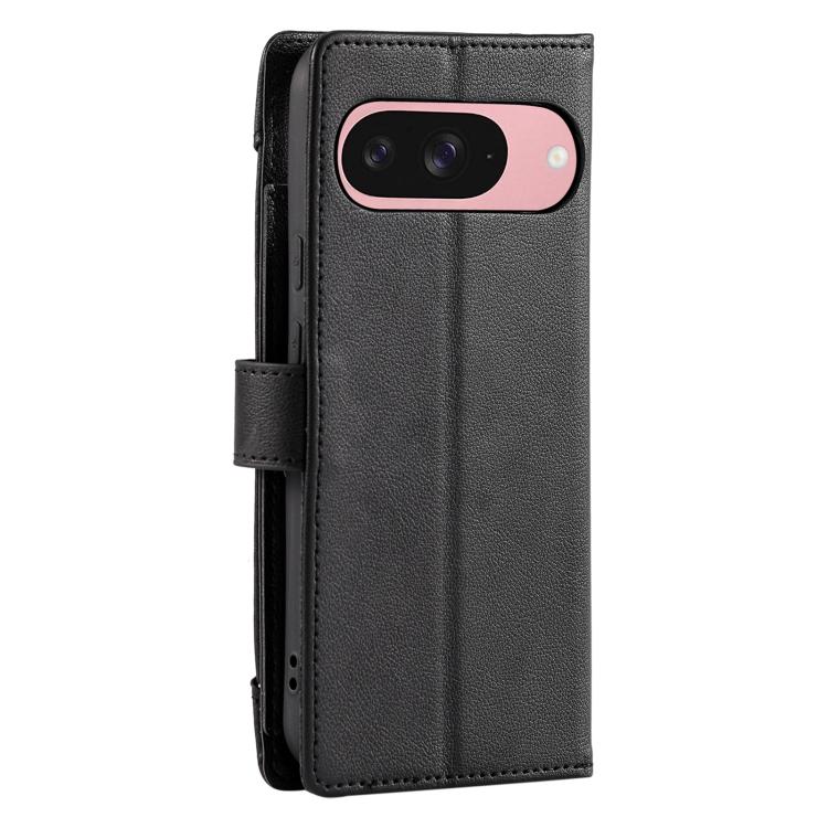 Litchi Texture Zipper Wallet Buckle Vegan Leather Phone Case with Wrist Strap, For Google Pixel 11 Pro XL, For Google Pixel 11 Pro, For Google Pixel 10a, For Google Pixel 10 Pro XL / 9 Pro XL, For Google Pixel 10 / 10 Pro / 9, For Google Pixel 9a