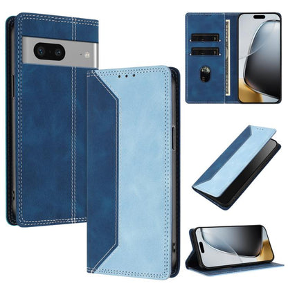 Skin Feel Two-tone RFID Blocking Vegan Leather Phone Case, For Google Pixel 7 Pro, For Google Pixel 7