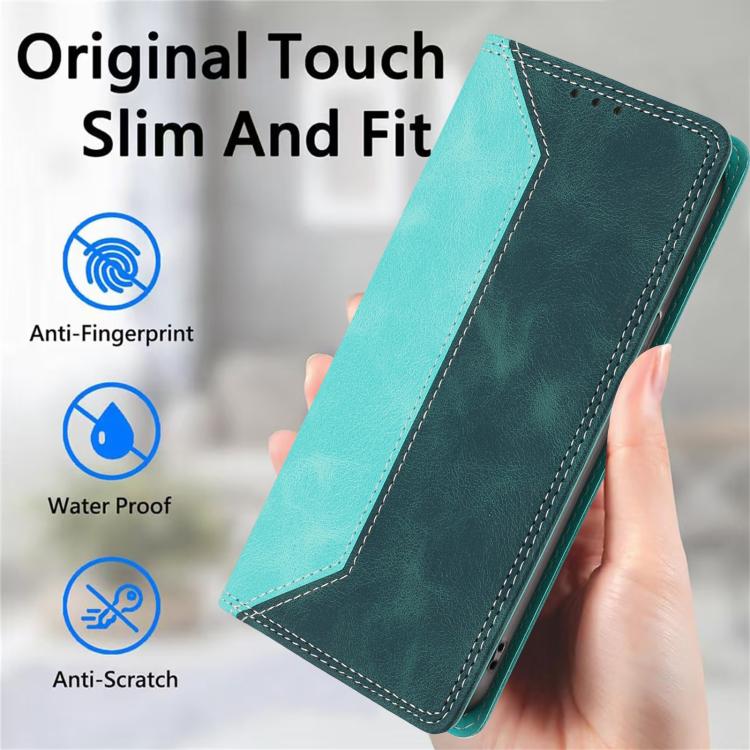 Skin Feel Two-tone RFID Blocking Vegan Leather Phone Case, For Google Pixel 7 Pro, For Google Pixel 7