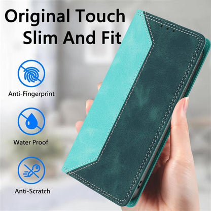 Skin Feel Two-tone RFID Blocking Vegan Leather Phone Case, For Google Pixel 7 Pro, For Google Pixel 7