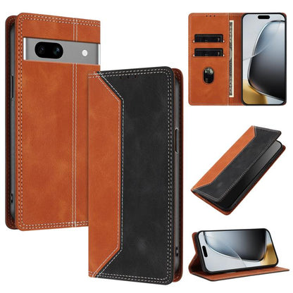 Skin Feel Two-tone RFID Blocking Vegan Leather Phone Case, For Google Pixel 11 Pro XL, For Google Pixel 11 / 11 Pro, For Google Pixel 10a, For Google Pixel 10 Pro XL / 9 Pro XL, For Google Pixel 10 / 10 Pro, For Google Pixel 9a, For Google Pixel 9 Pro ...