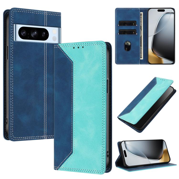 Skin Feel Two-tone RFID Blocking Vegan Leather Phone Case, For Google Pixel 11 Pro XL, For Google Pixel 11 / 11 Pro, For Google Pixel 10a, For Google Pixel 10 Pro XL / 9 Pro XL, For Google Pixel 10 / 10 Pro, For Google Pixel 9a, For Google Pixel 9 Pro ...