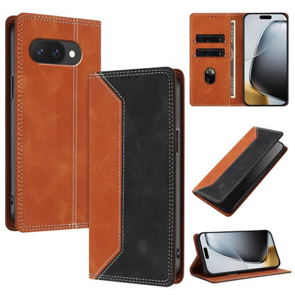 Skin Feel Two-tone RFID Blocking Vegan Leather Phone Case, For Google Pixel 11 Pro XL, For Google Pixel 11 / 11 Pro, For Google Pixel 10a, For Google Pixel 10 Pro XL / 9 Pro XL, For Google Pixel 10 / 10 Pro, For Google Pixel 9a, For Google Pixel 9 Pro ...