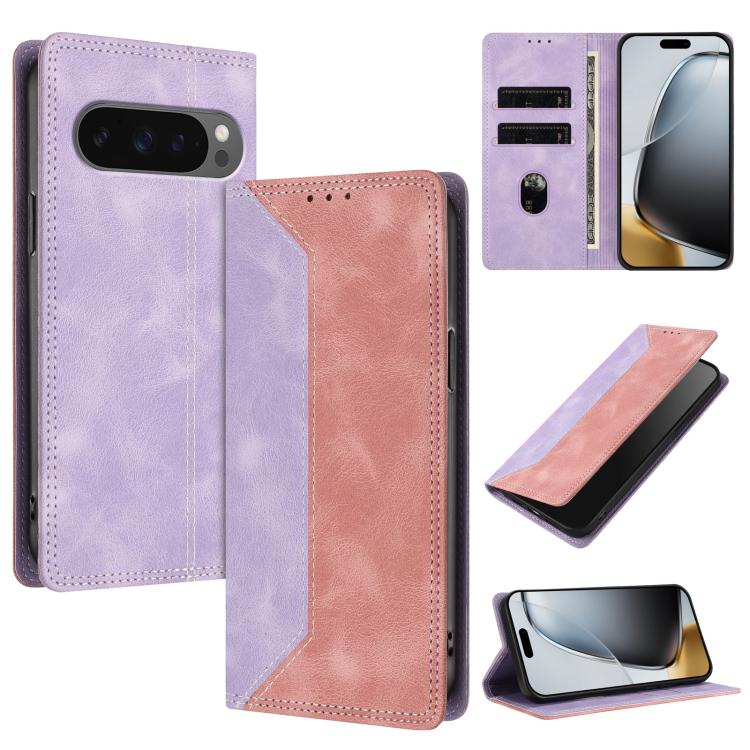 Skin Feel Two-tone RFID Blocking Vegan Leather Phone Case, For Google Pixel 11 Pro XL, For Google Pixel 11 / 11 Pro, For Google Pixel 10a, For Google Pixel 10 Pro XL / 9 Pro XL, For Google Pixel 10 / 10 Pro, For Google Pixel 9a, For Google Pixel 9 Pro ...