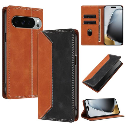 Skin Feel Two-tone RFID Blocking Vegan Leather Phone Case, For Google Pixel 11 Pro XL, For Google Pixel 11 / 11 Pro, For Google Pixel 10a, For Google Pixel 10 Pro XL / 9 Pro XL, For Google Pixel 10 / 10 Pro, For Google Pixel 9a, For Google Pixel 9 Pro ...