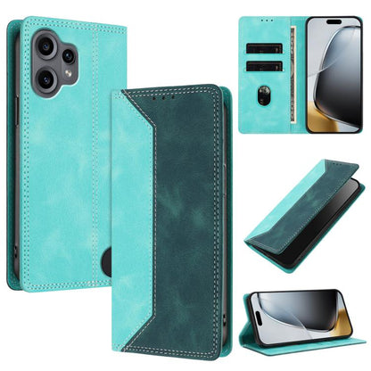 Skin Feel Two-tone RFID Blocking Vegan Leather Phone Case, For Nothing Phone 4a Pro, For Nothing Phone 4a, For Nothing Phone 3a Lite, For Nothing Phone 3, For Nothing Phone 3a, For Nothing CMF Phone 2 Pro, For Nothing Phone 3a Pro
