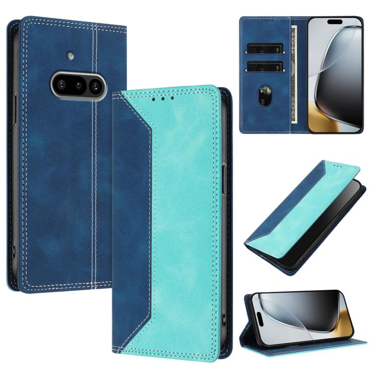 Skin Feel Two-tone RFID Blocking Vegan Leather Phone Case, For Nothing Phone 4a Pro, For Nothing Phone 4a, For Nothing Phone 3a Lite, For Nothing Phone 3, For Nothing Phone 3a, For Nothing CMF Phone 2 Pro, For Nothing Phone 3a Pro