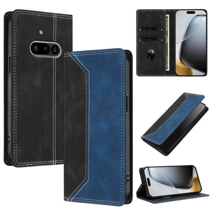 Skin Feel Two-tone RFID Blocking Vegan Leather Phone Case, For Nothing Phone 4a Pro, For Nothing Phone 4a, For Nothing Phone 3a Lite, For Nothing Phone 3, For Nothing Phone 3a, For Nothing CMF Phone 2 Pro, For Nothing Phone 3a Pro