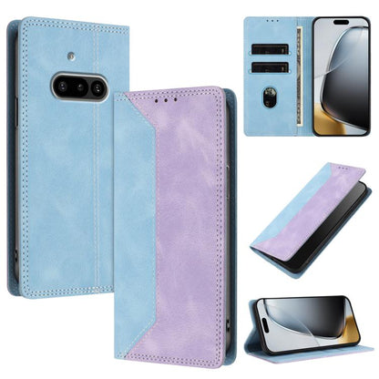 Skin Feel Two-tone RFID Blocking Vegan Leather Phone Case, For Nothing Phone 4a Pro, For Nothing Phone 4a, For Nothing Phone 3a Lite, For Nothing Phone 3, For Nothing Phone 3a, For Nothing CMF Phone 2 Pro, For Nothing Phone 3a Pro