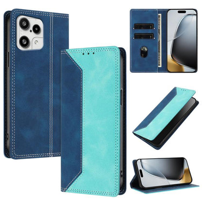 Skin Feel Two-tone RFID Blocking Vegan Leather Phone Case, For Nothing Phone 4a Pro, For Nothing Phone 4a, For Nothing Phone 3a Lite, For Nothing Phone 3, For Nothing Phone 3a, For Nothing CMF Phone 2 Pro, For Nothing Phone 3a Pro