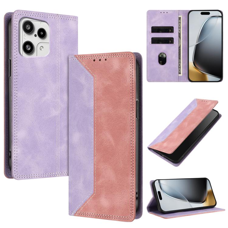 Skin Feel Two-tone RFID Blocking Vegan Leather Phone Case, For Nothing Phone 4a Pro, For Nothing Phone 4a, For Nothing Phone 3a Lite, For Nothing Phone 3, For Nothing Phone 3a, For Nothing CMF Phone 2 Pro, For Nothing Phone 3a Pro