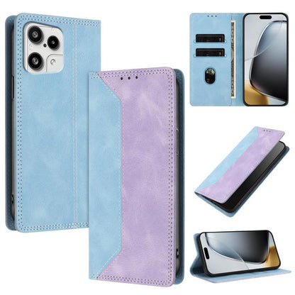 Skin Feel Two-tone RFID Blocking Vegan Leather Phone Case, For Nothing Phone 4a Pro, For Nothing Phone 4a, For Nothing Phone 3a Lite, For Nothing Phone 3, For Nothing Phone 3a, For Nothing CMF Phone 2 Pro, For Nothing Phone 3a Pro