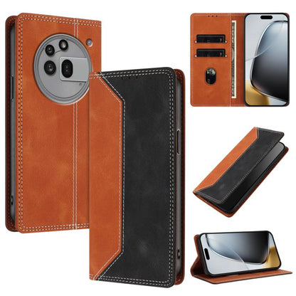 Skin Feel Two-tone RFID Blocking Vegan Leather Phone Case, For Nothing Phone 4a Pro, For Nothing Phone 4a, For Nothing Phone 3a Lite, For Nothing Phone 3, For Nothing Phone 3a, For Nothing CMF Phone 2 Pro, For Nothing Phone 3a Pro