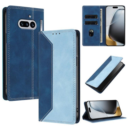 Skin Feel Two-tone RFID Blocking Vegan Leather Phone Case, For Nothing Phone 4a Pro, For Nothing Phone 4a, For Nothing Phone 3a Lite, For Nothing Phone 3, For Nothing Phone 3a, For Nothing CMF Phone 2 Pro, For Nothing Phone 3a Pro