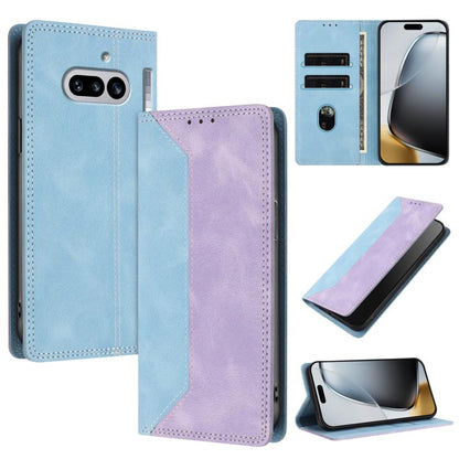 Skin Feel Two-tone RFID Blocking Vegan Leather Phone Case, For Nothing Phone 4a Pro, For Nothing Phone 4a, For Nothing Phone 3a Lite, For Nothing Phone 3, For Nothing Phone 3a, For Nothing CMF Phone 2 Pro, For Nothing Phone 3a Pro