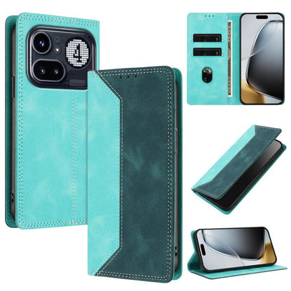 Skin Feel Two-tone RFID Blocking Vegan Leather Phone Case, For Nothing Phone 4a Pro, For Nothing Phone 4a, For Nothing Phone 3a Lite, For Nothing Phone 3, For Nothing Phone 3a, For Nothing CMF Phone 2 Pro, For Nothing Phone 3a Pro
