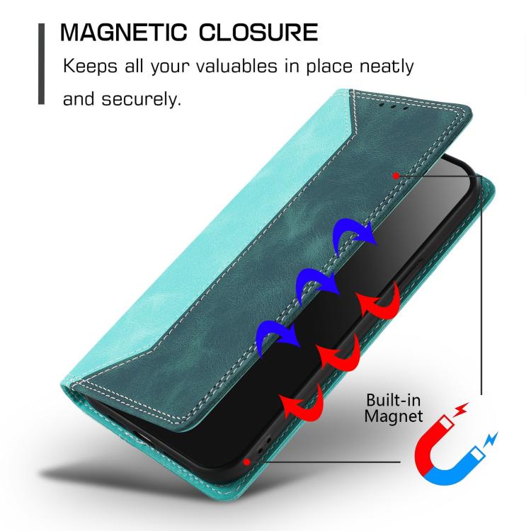 Skin Feel Two-tone RFID Blocking Vegan Leather Phone Case, For Nothing Phone 4a Pro, For Nothing Phone 4a, For Nothing Phone 3a Lite, For Nothing Phone 3, For Nothing Phone 3a, For Nothing CMF Phone 2 Pro, For Nothing Phone 3a Pro